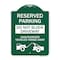Signmission Do Not Block Driveway Unauthorized Vehicles Towed Away with Graphic, Green & White, GW-1824-24167 A-DES-GW-1824-24167 - alternate 1